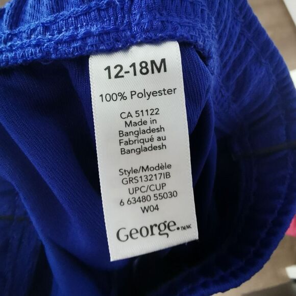 5/$10 George athletic type shorts size 12-18 m - Picture 2 of 4